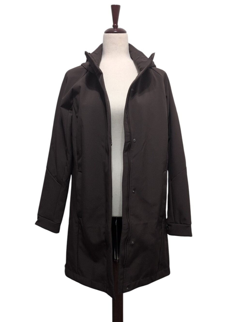 Mondetta Outdoor Project Womens Brown Faux Fur Lined Softshell Hooded Jacket M